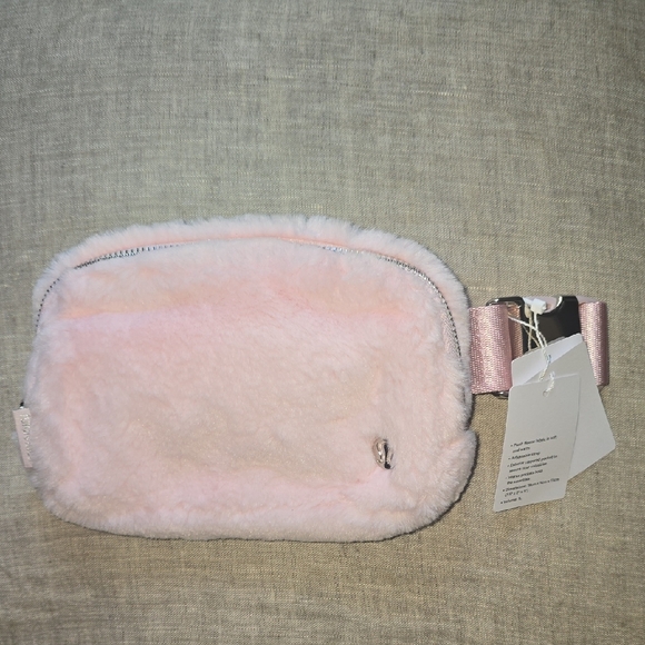 Lululemon Pink Furry Belt Bag - Picture 3 of 6